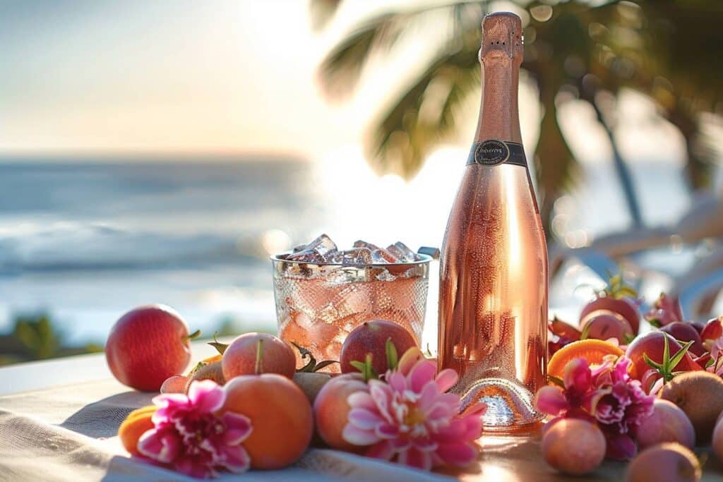 Dégustez le champagne rosé en été sans vous ruiner